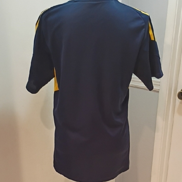 Adidas Navy & Yellow CABJ Boca Juniors Soccer Jersey Training Sz Small Preloved - Picture 2 of 7